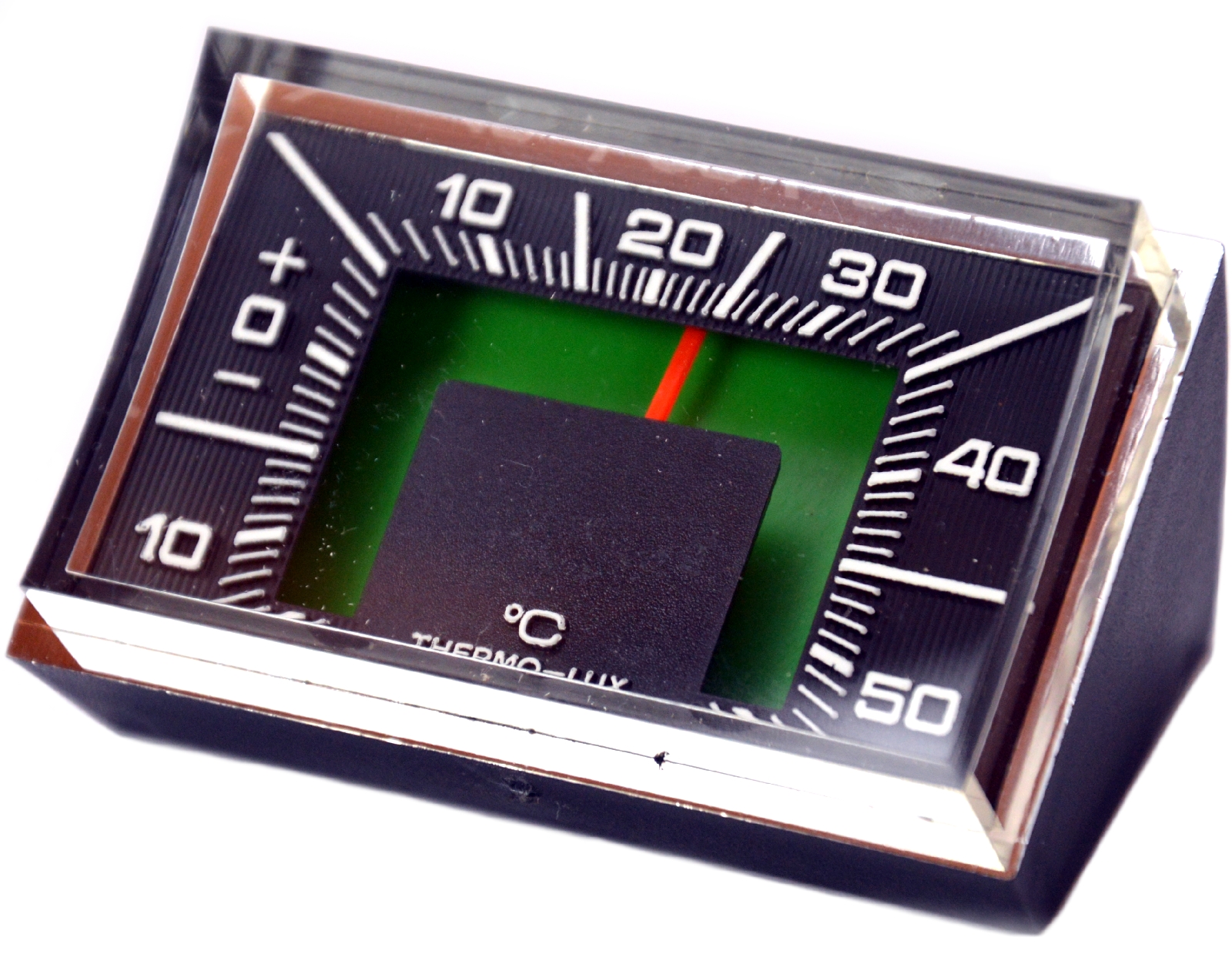 Auto Rallye Bimetall Thermometer 6 x 4 cm mit Reliefskala