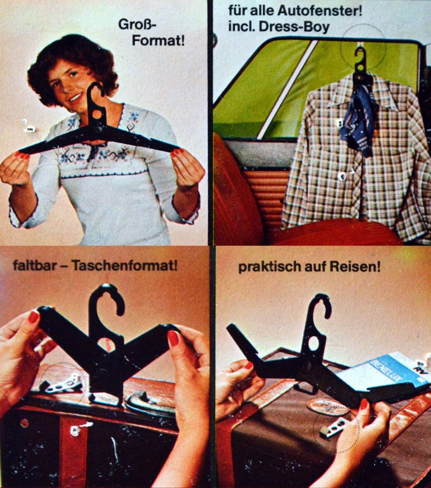 Autokleiderbügel klappbarer Falt- Kleiderbügel für die Reise