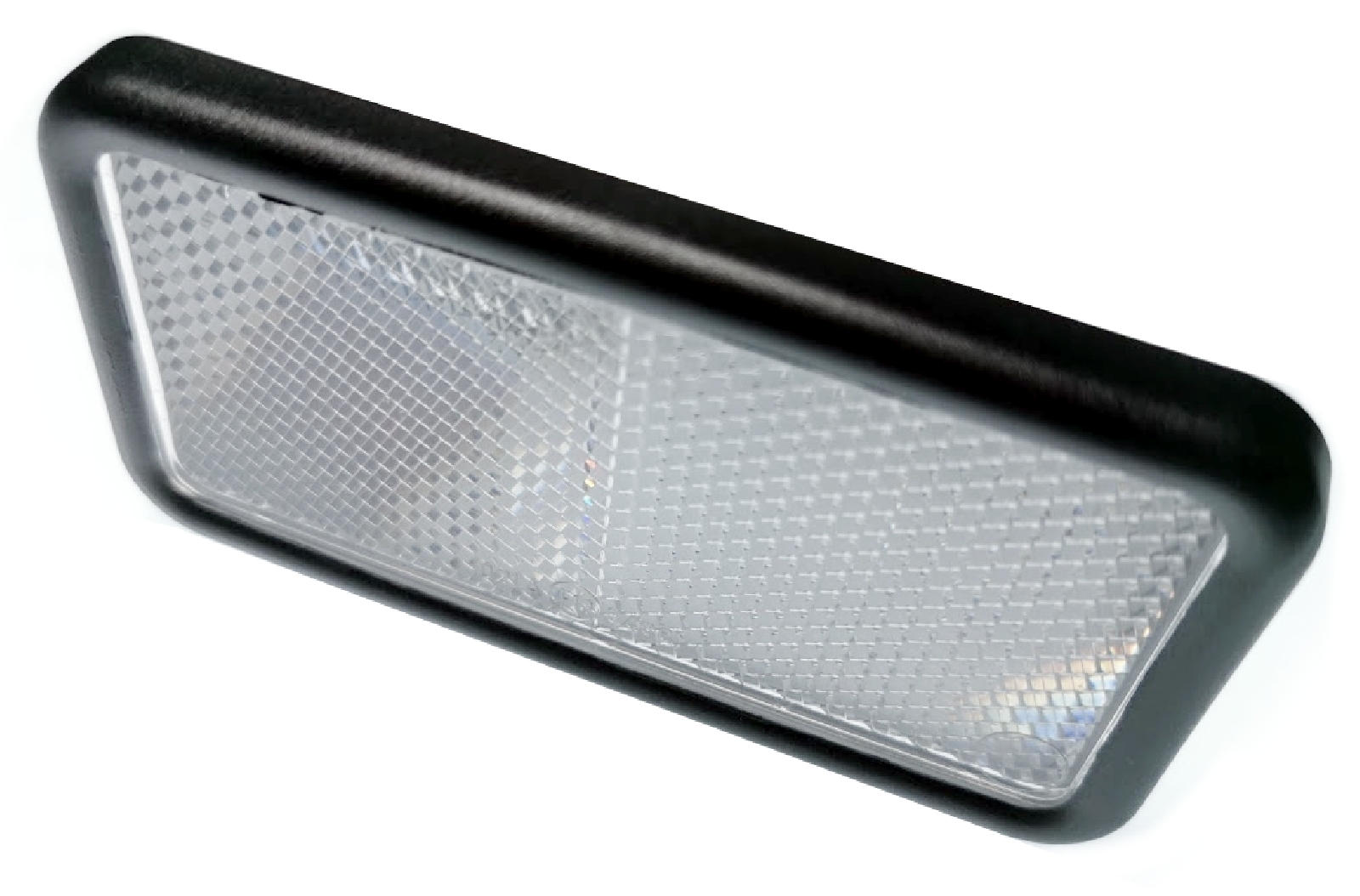 Weisses Katzenauge Rückstrahler E-Prüfzeichen Format 10 cm Reflektor