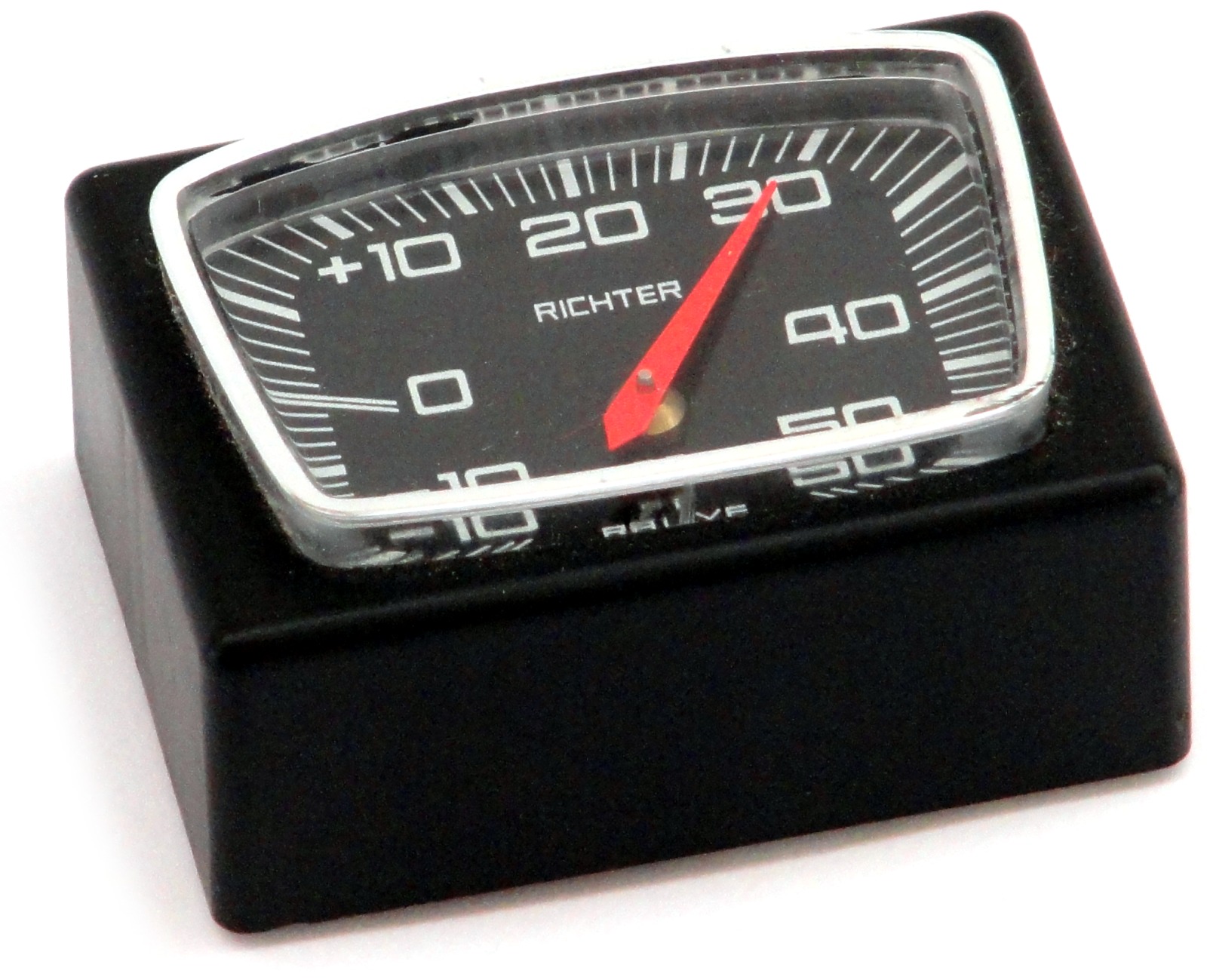 Auto Rallye Bimetall Thermometer 5 x 4 cm mit Reliefskala