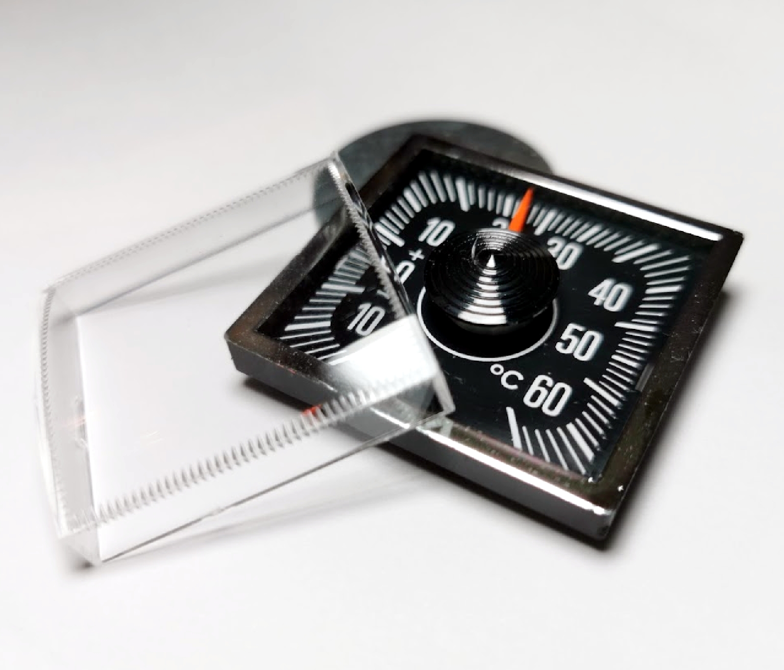 Auto Bimetall Thermometer 4 cm mit Magnethalter