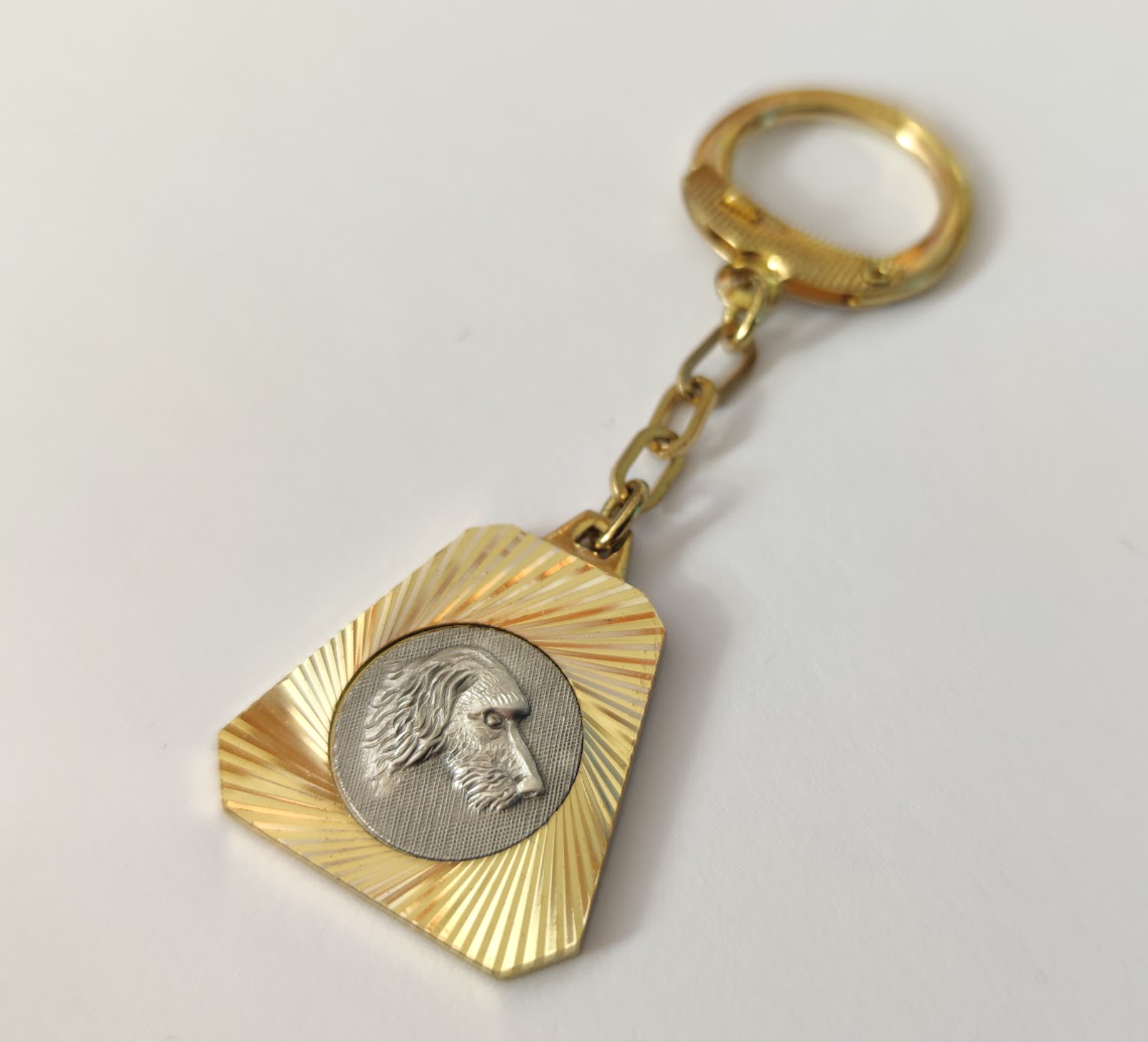 Hund Dackel Metall Schlüsselanhänger Anhänger Diamantschliff