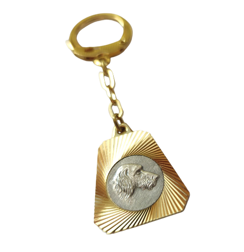 Hund Dackel Metall Schlüsselanhänger Anhänger Diamantschliff