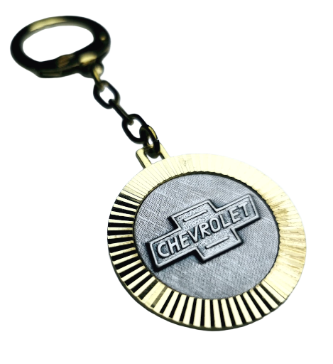 Chevrolet Metall Schlüsselanhänger Anhänger Diamantschliff Lüfterrad
