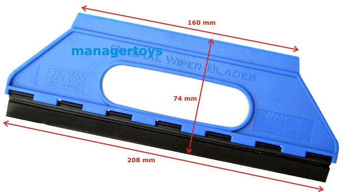 Eiskratzer mit Gummilippe (blau)