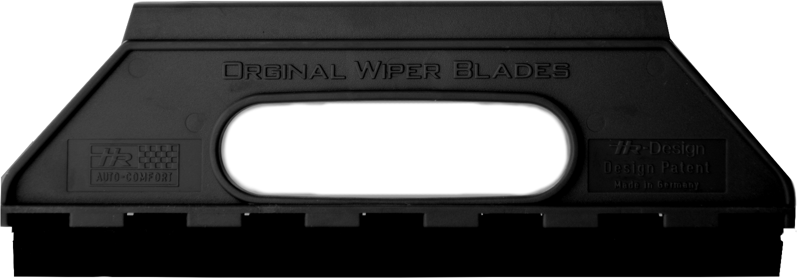 Eiskratzer mit Gummilippe (schwarz)