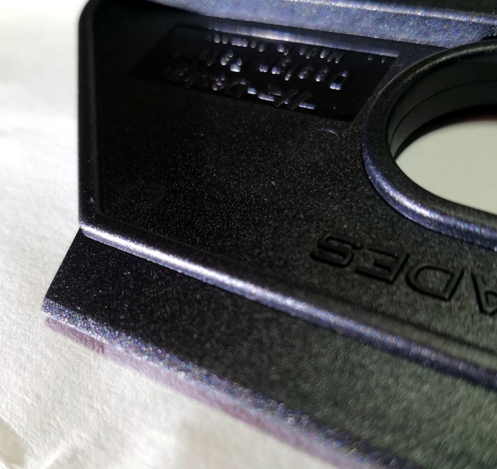 Eiskratzer mit Gummilippe (schwarz)