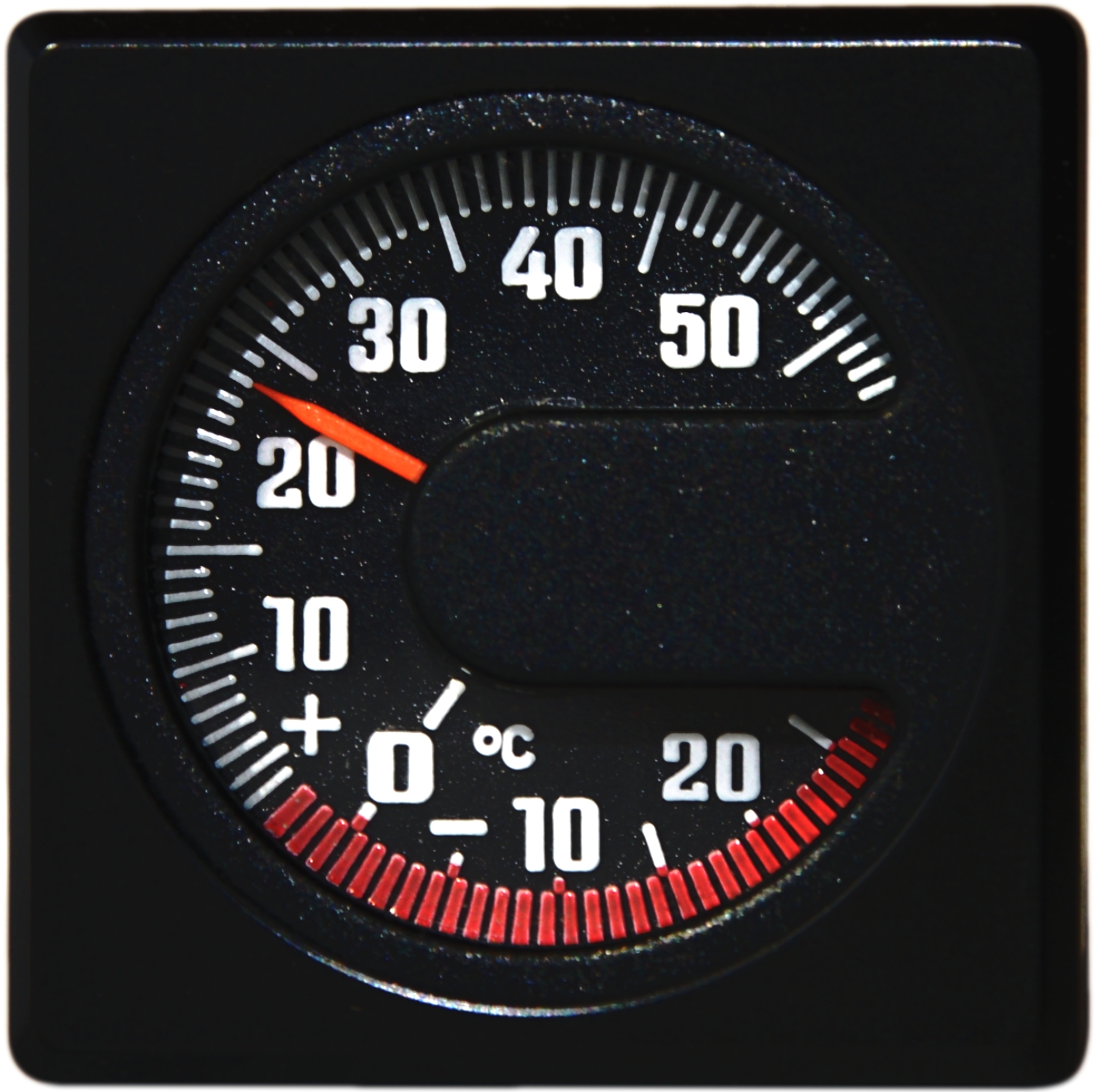 Auto Bimetall Thermometer 5 x 5 cm Reliefskala