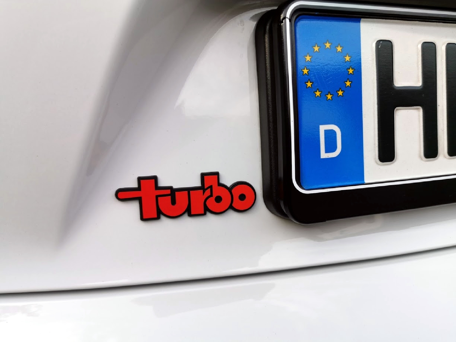 Auto Relief 3D Emblem 2er Set Turbo (je ca. 8 cm)