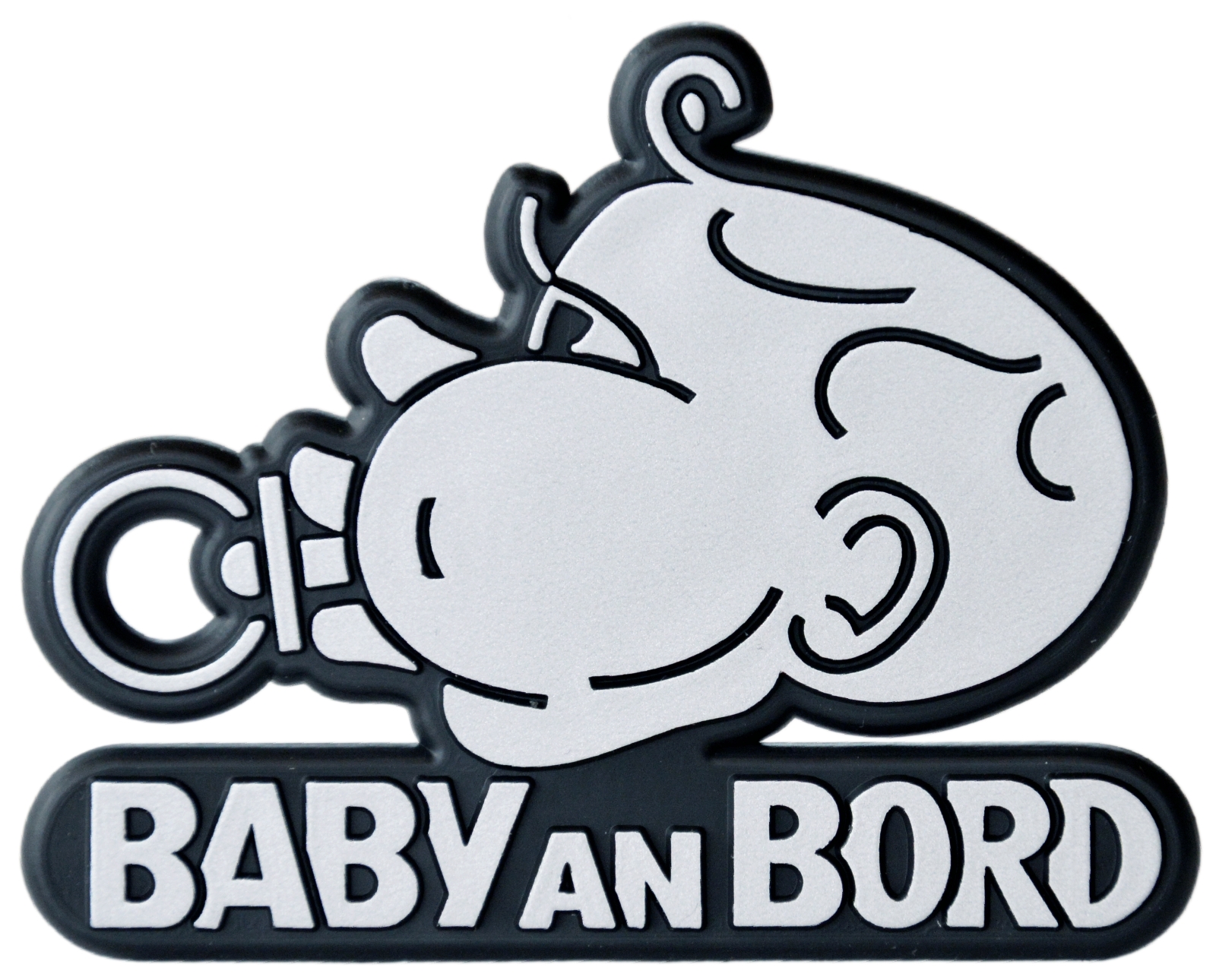 BABY AN BORD Relief Emblem 3D Schild ca. 8 cm