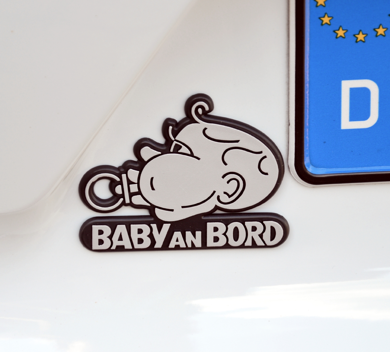 BABY AN BORD Relief Emblem 3D Schild ca. 8 cm