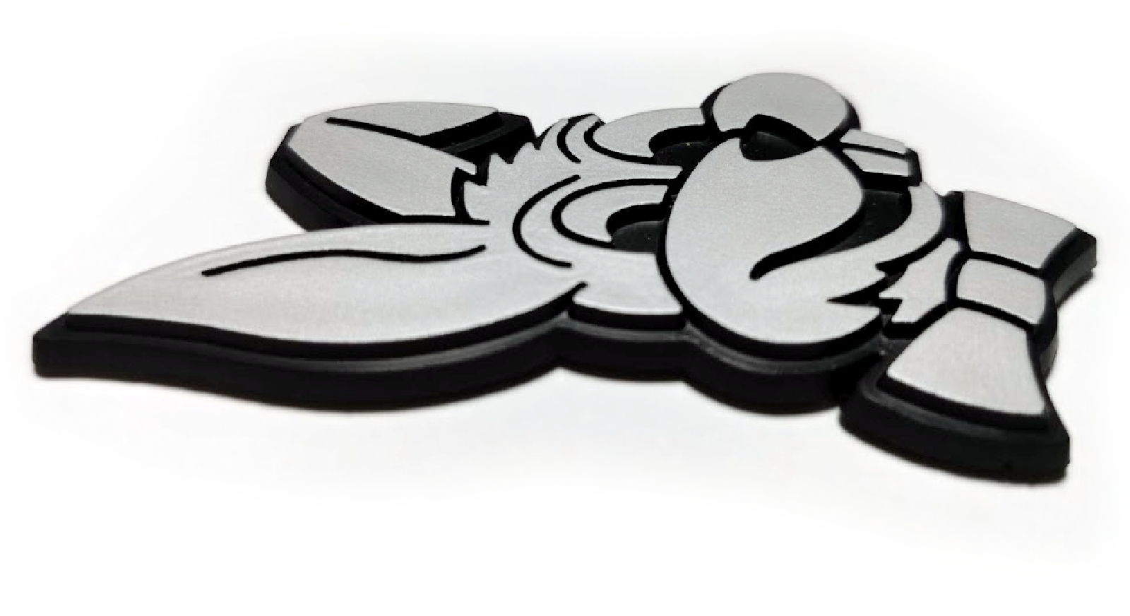 Hase Häschen Auto Relief 3D Emblem (ca. 6 cm)