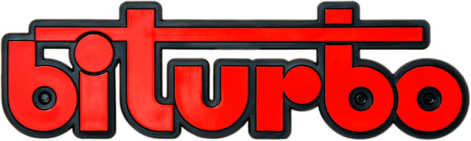 Auto Relief 3D Emblem biturbo Typenschild (ca. 17 cm)