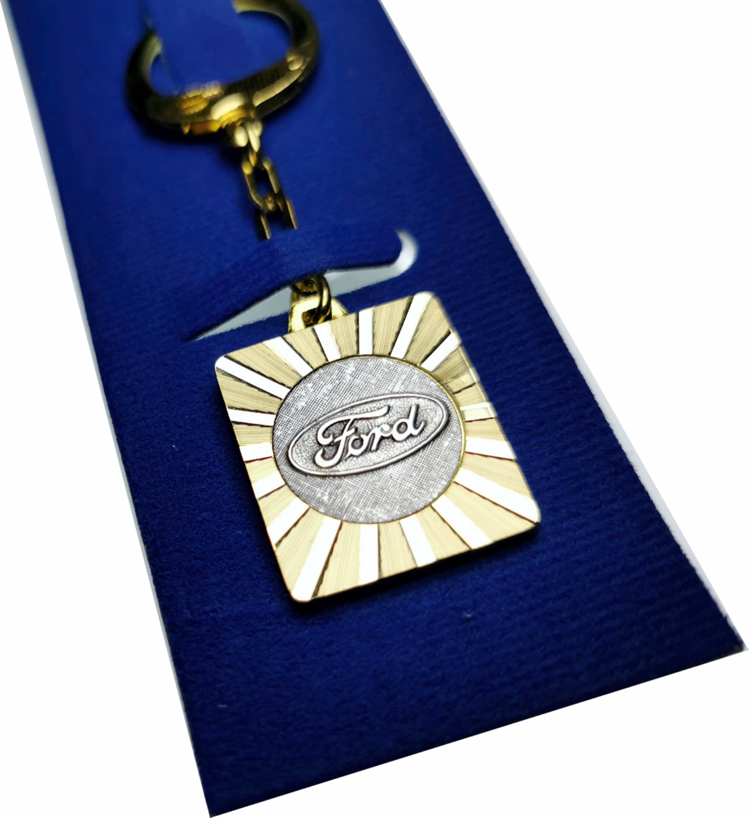 Ford Metall Schlüsselanhänger Anhänger Diamantschliff Lüfterrad