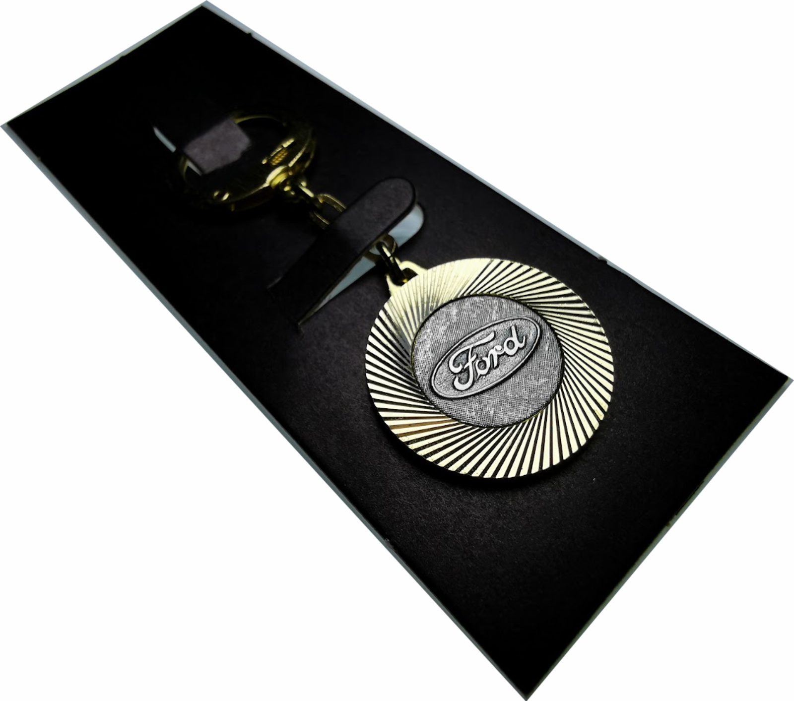 Ford Metall Schlüsselanhänger Anhänger Diamantschliff Lüfterrad
