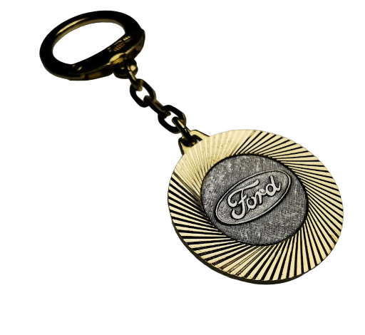 Ford Metall Schlüsselanhänger Anhänger Diamantschliff Lüfterrad