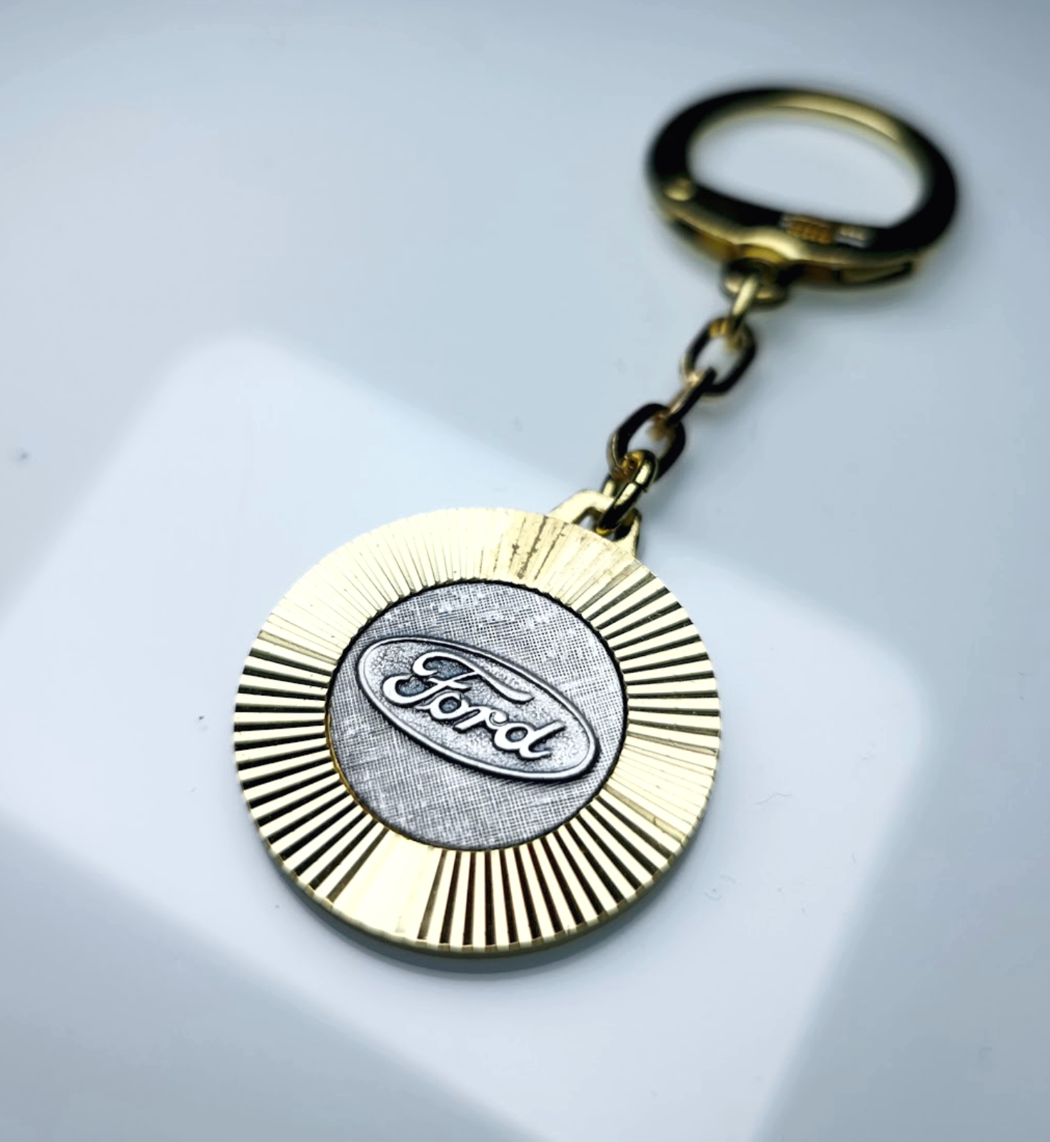 Ford Metall Schlüsselanhänger Anhänger Diamantschliff Lüfterrad