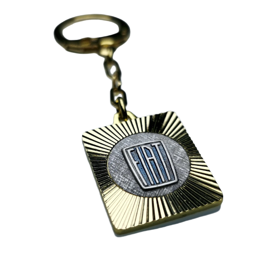 Schlüsselanhänger FIAT Metall Diamantschliff Anhänger