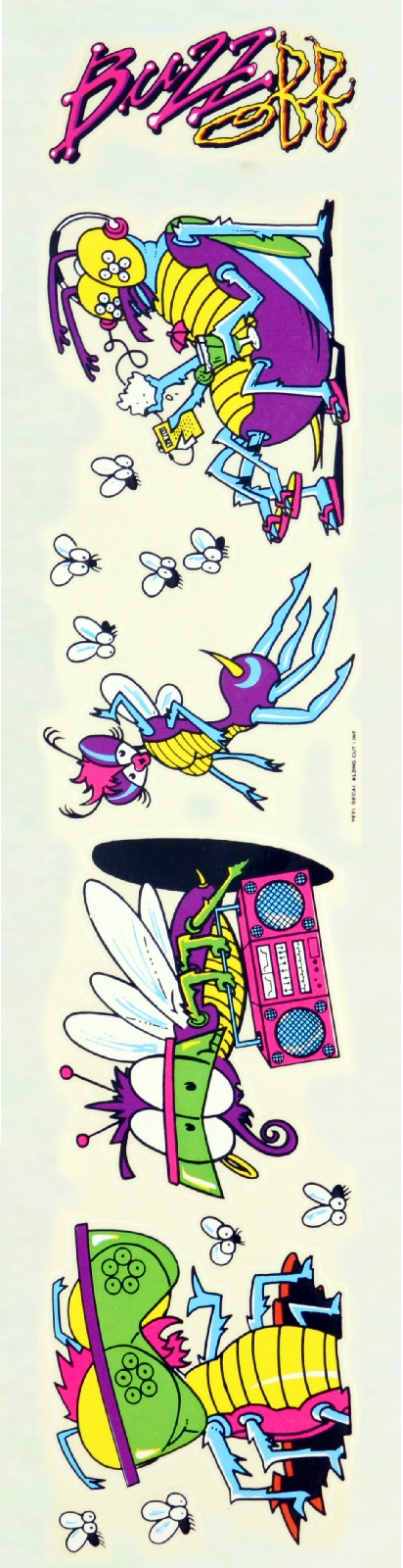 Buzz Bee Auto Graphic Decor XL Lucky Decals + Rakel Set