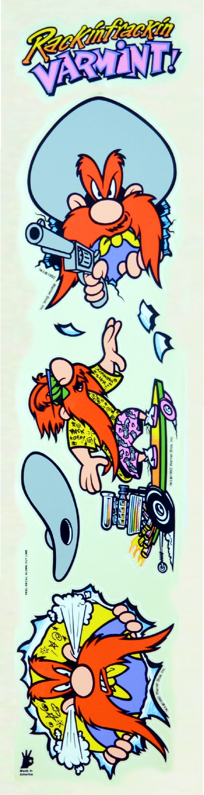 Yosemite Sam Graphic Decor XL Lucky Decals + Rakel Set