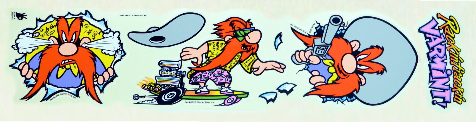 Yosemite Sam Graphic Decor XL Lucky Decals + Rakel Set