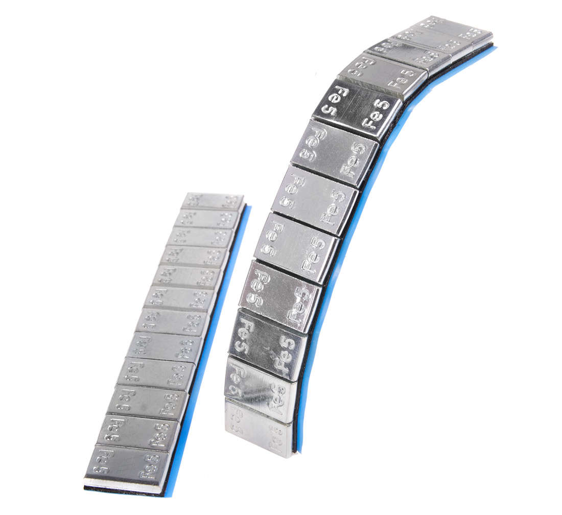 Wuchtgewichte Klebegewichte 5g x 100 verzinkt silber auf Tape