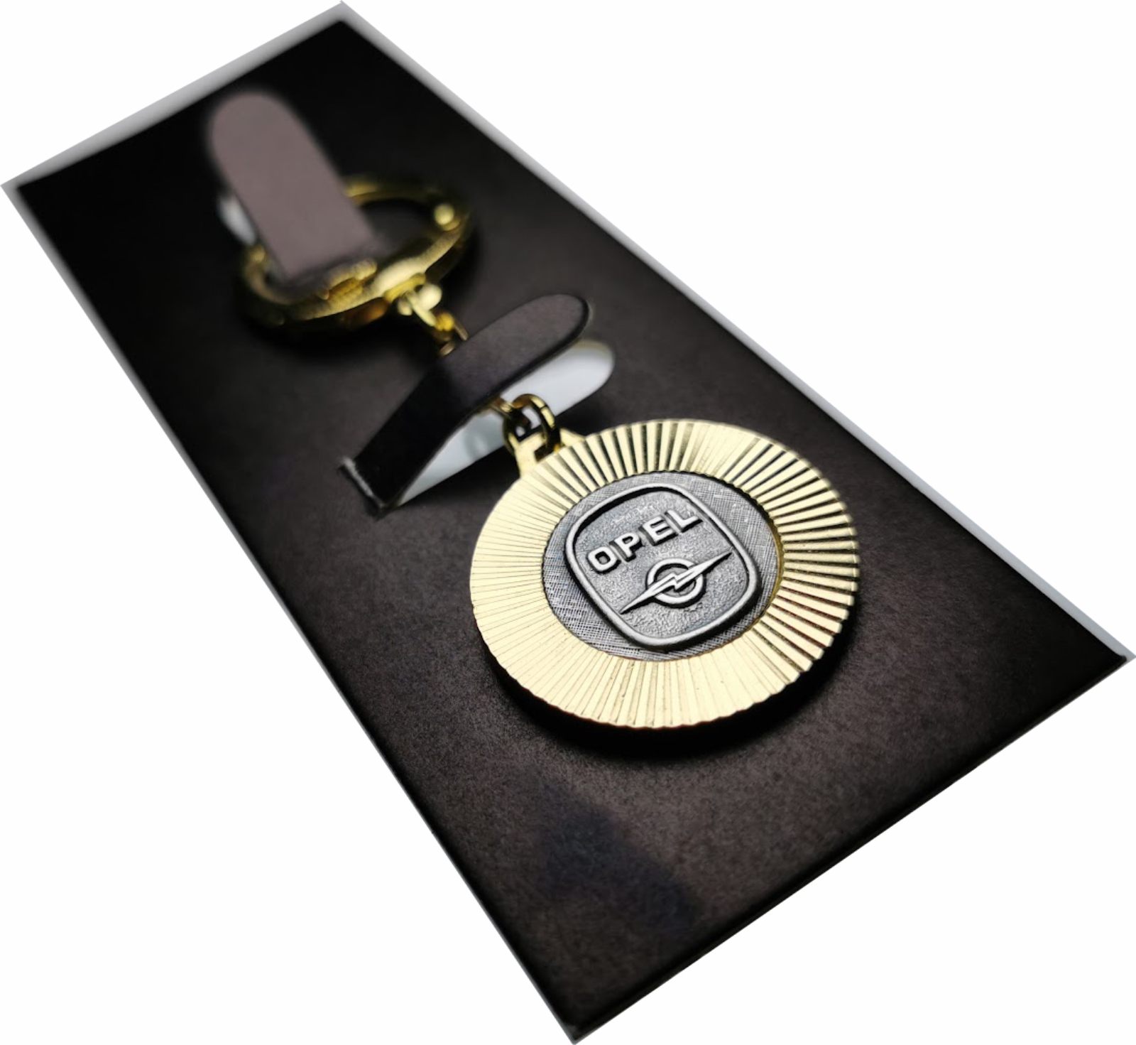 Opel Metall Schlüsselanhänger Anhänger Diamantschliff Lüfterrad