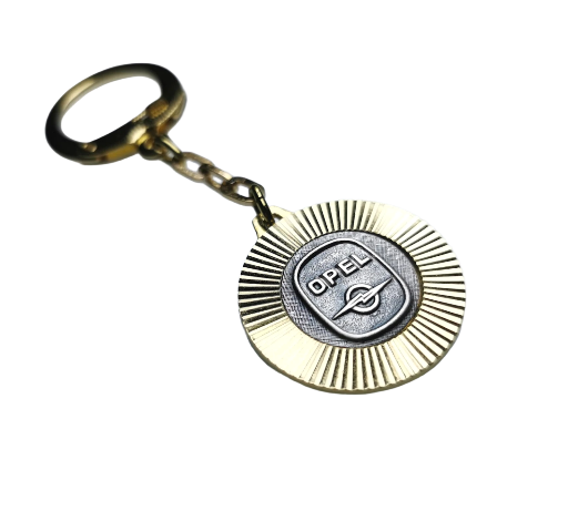 Opel Metall Schlüsselanhänger Anhänger Diamantschliff Lüfterrad