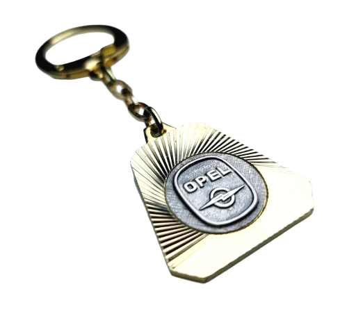 Opel Metall Schlüsselanhänger Anhänger Diamantschliff Lüfterrad