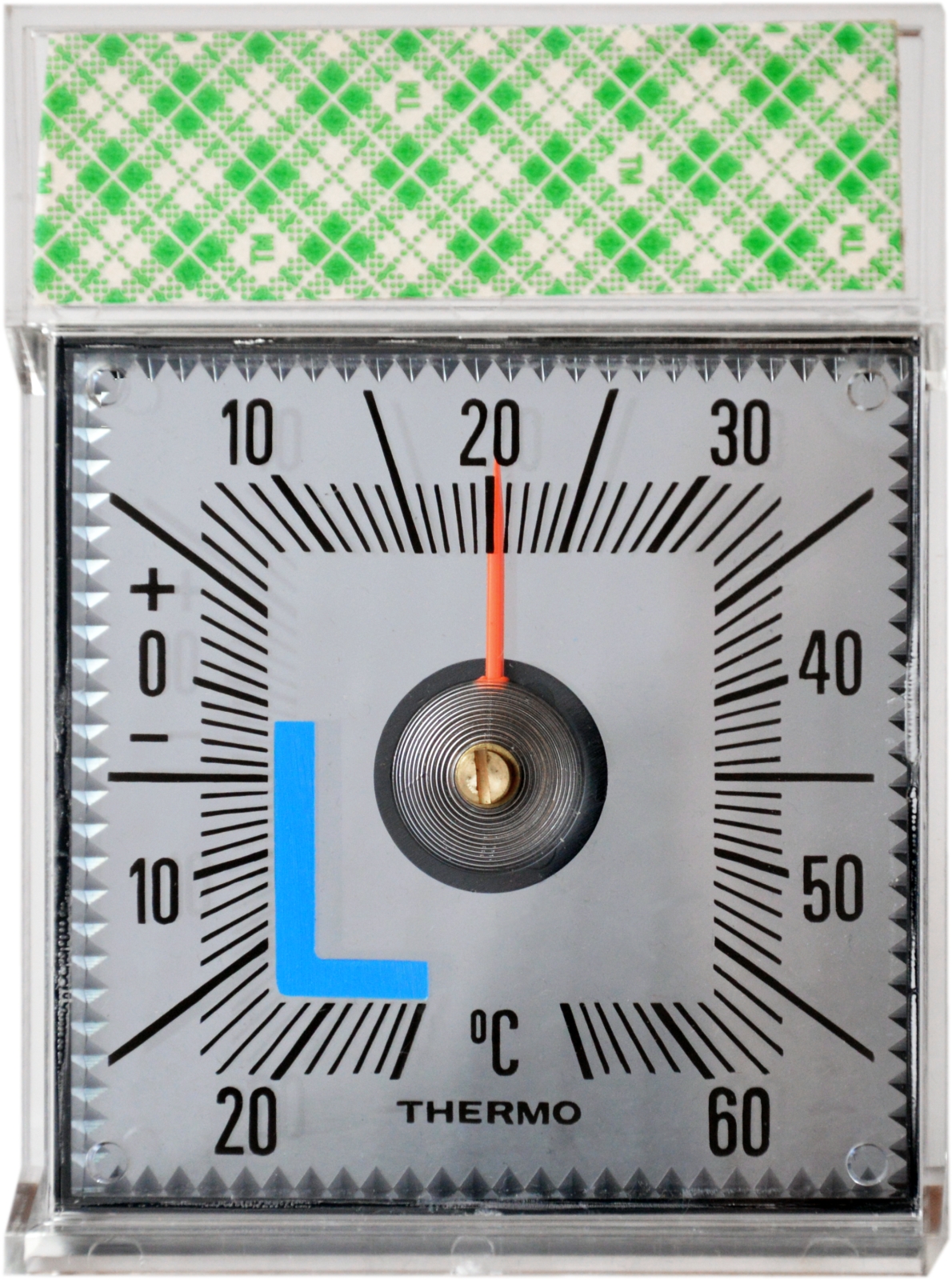 Getöntes Bimetall Durchsicht Thermometer zum ankleben