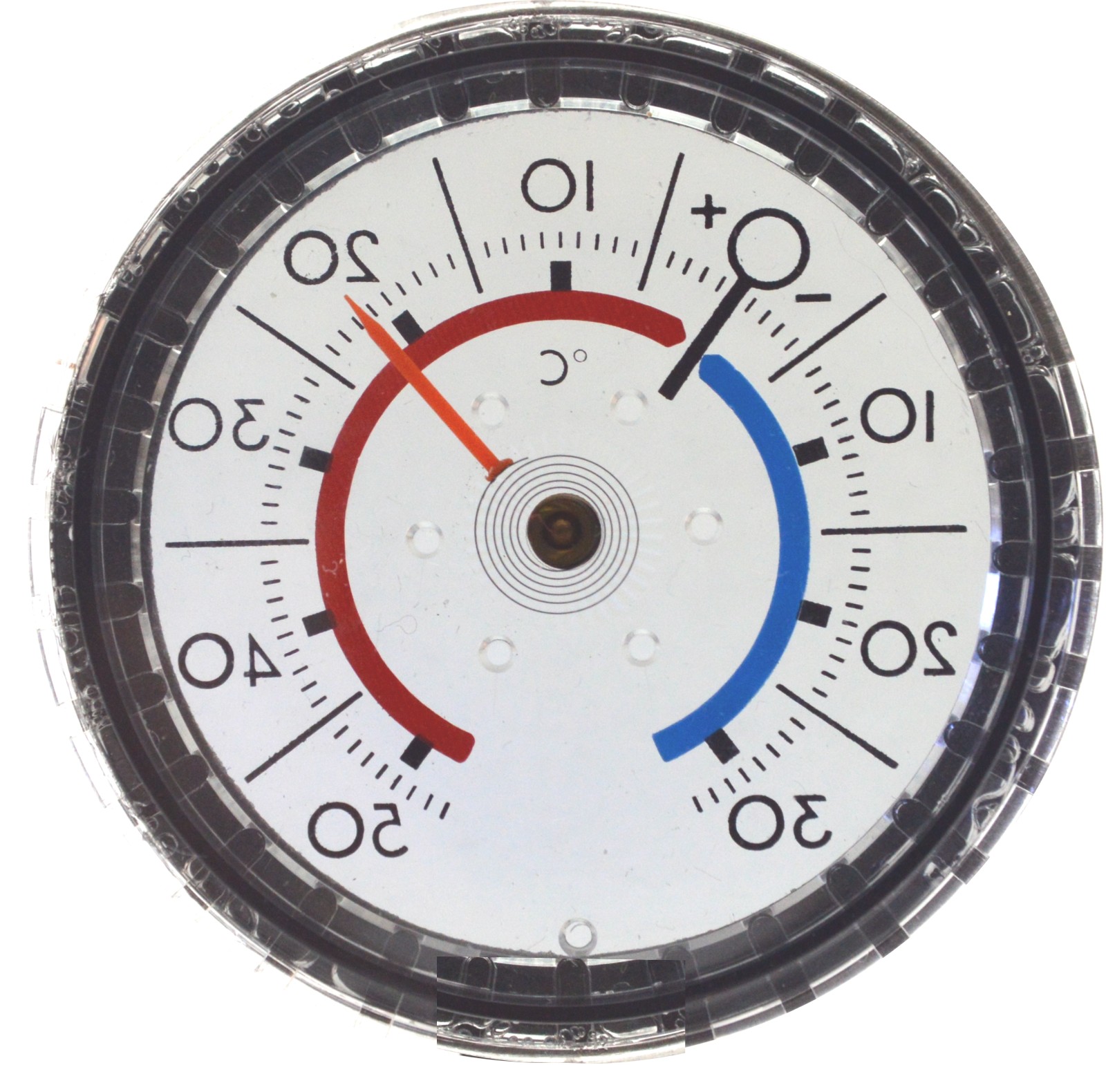 Getöntes Bimetall Durchsicht Thermometer zum ankleben