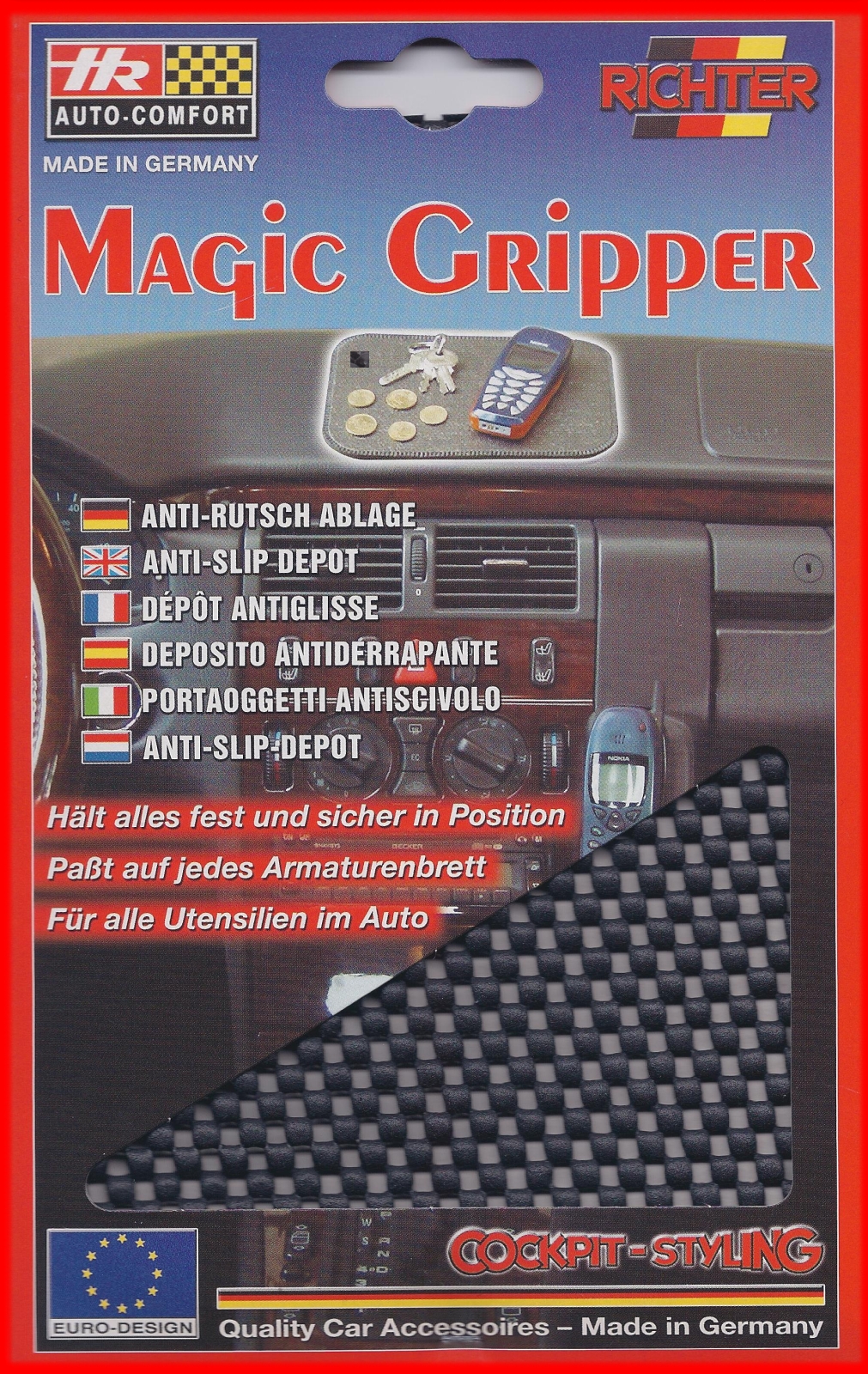 Flexible Antirutschmatte ca. 23 x 11 cm