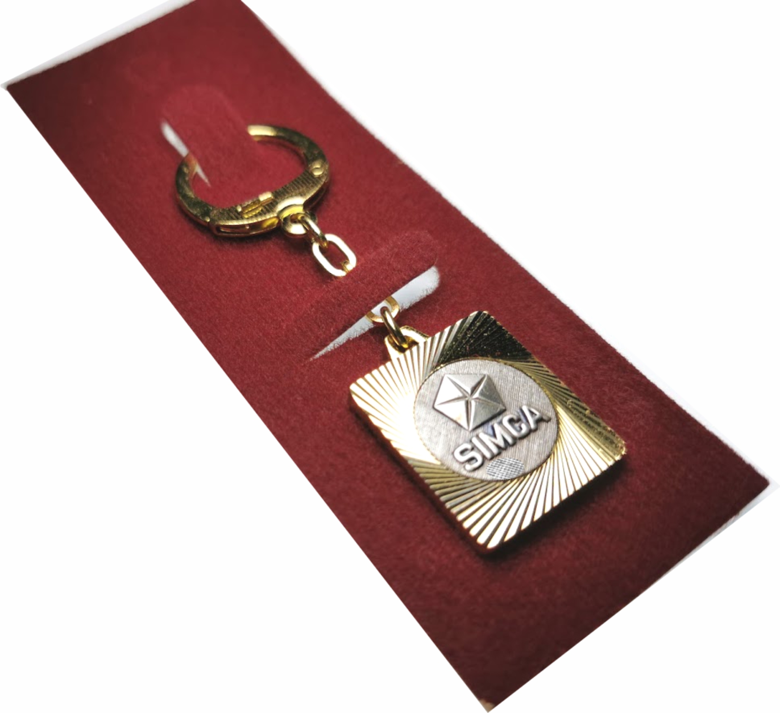 SIMCA Metall Schlüsselanhänger Anhänger Diamantschliff Lüfterrad