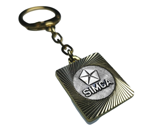 SIMCA Metall Schlüsselanhänger Anhänger Diamantschliff Lüfterrad