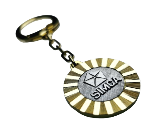 SIMCA Metall Schlüsselanhänger Anhänger Diamantschliff Lüfterrad