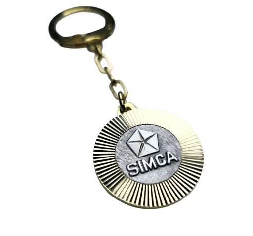 SIMCA Metall Schlüsselanhänger Anhänger Diamantschliff Lüfterrad