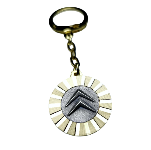 Citroen Metall Schlüsselanhänger Anhänger Diamantschliff Lüfterrad