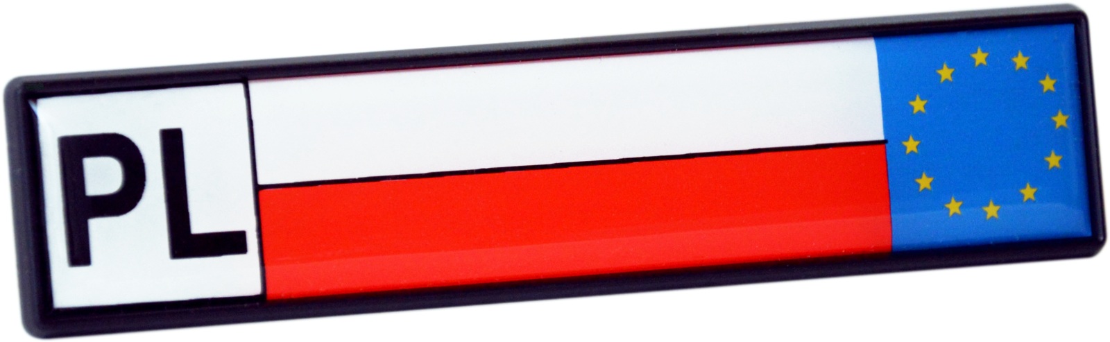 Polen PL Emblem Schild 10 cm Kristalldekor