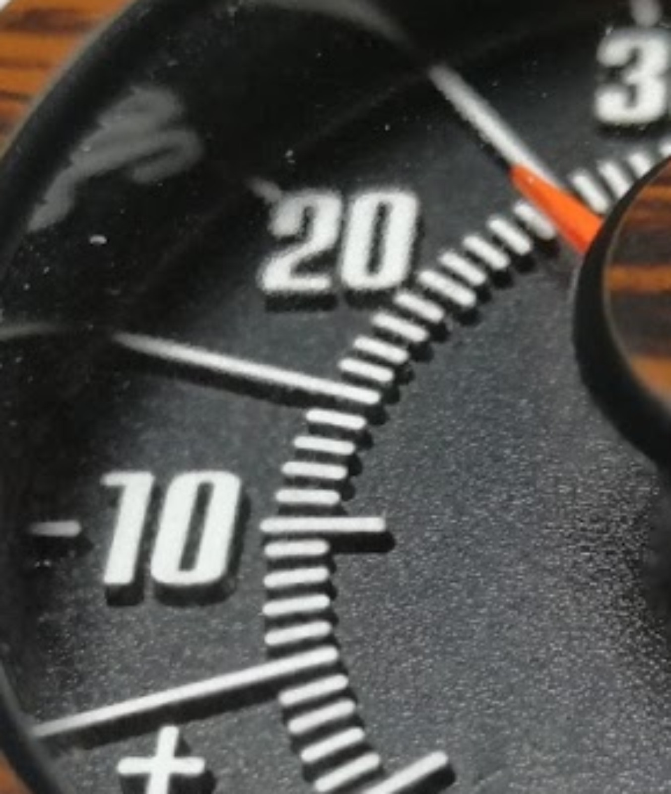 Reliefskala Wood Design Thermometer 5,6 cm selbstklebend