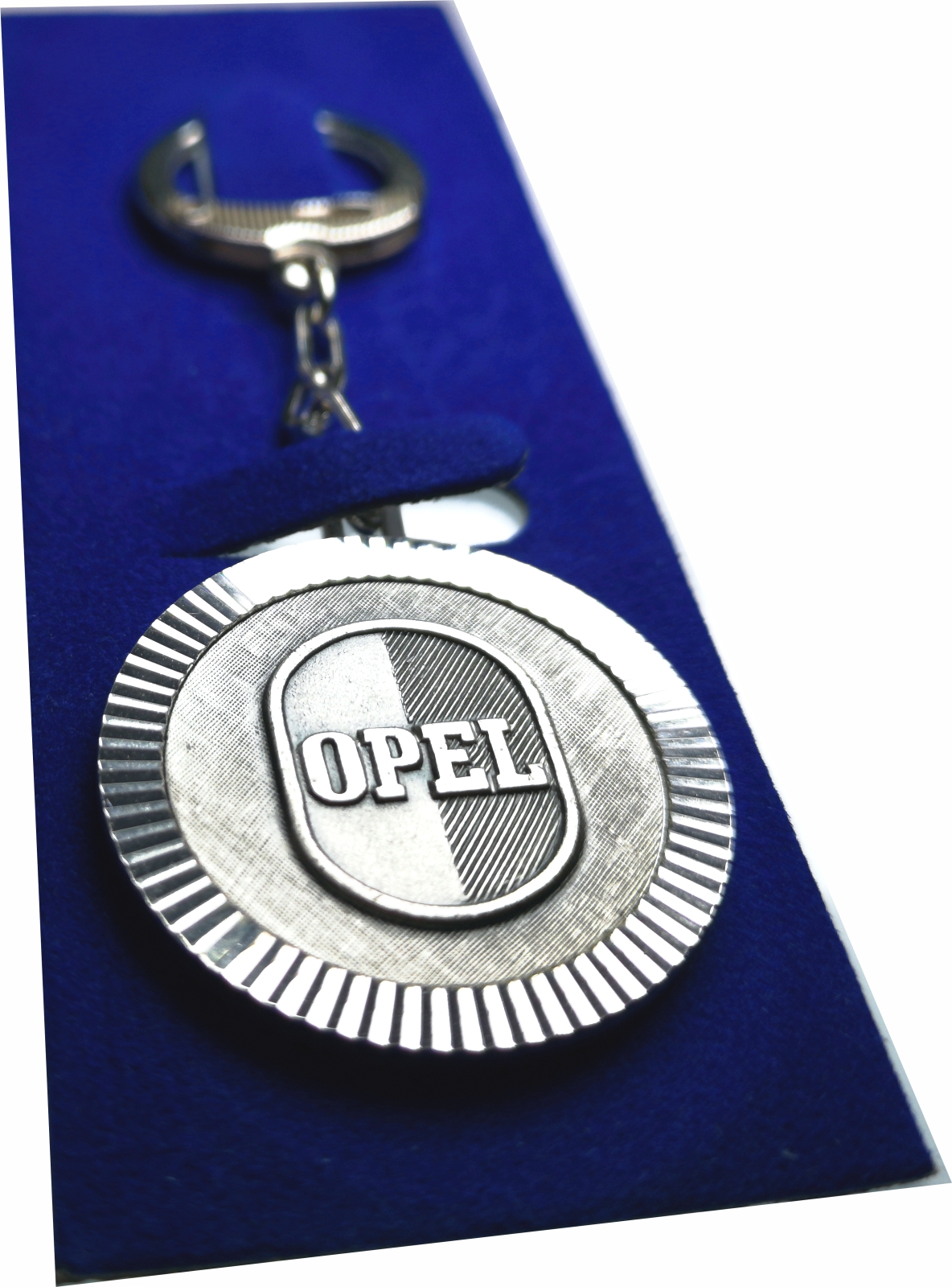 Opel Metall Schlüsselanhänger Anhänger Diamantschliff Lüfterrad