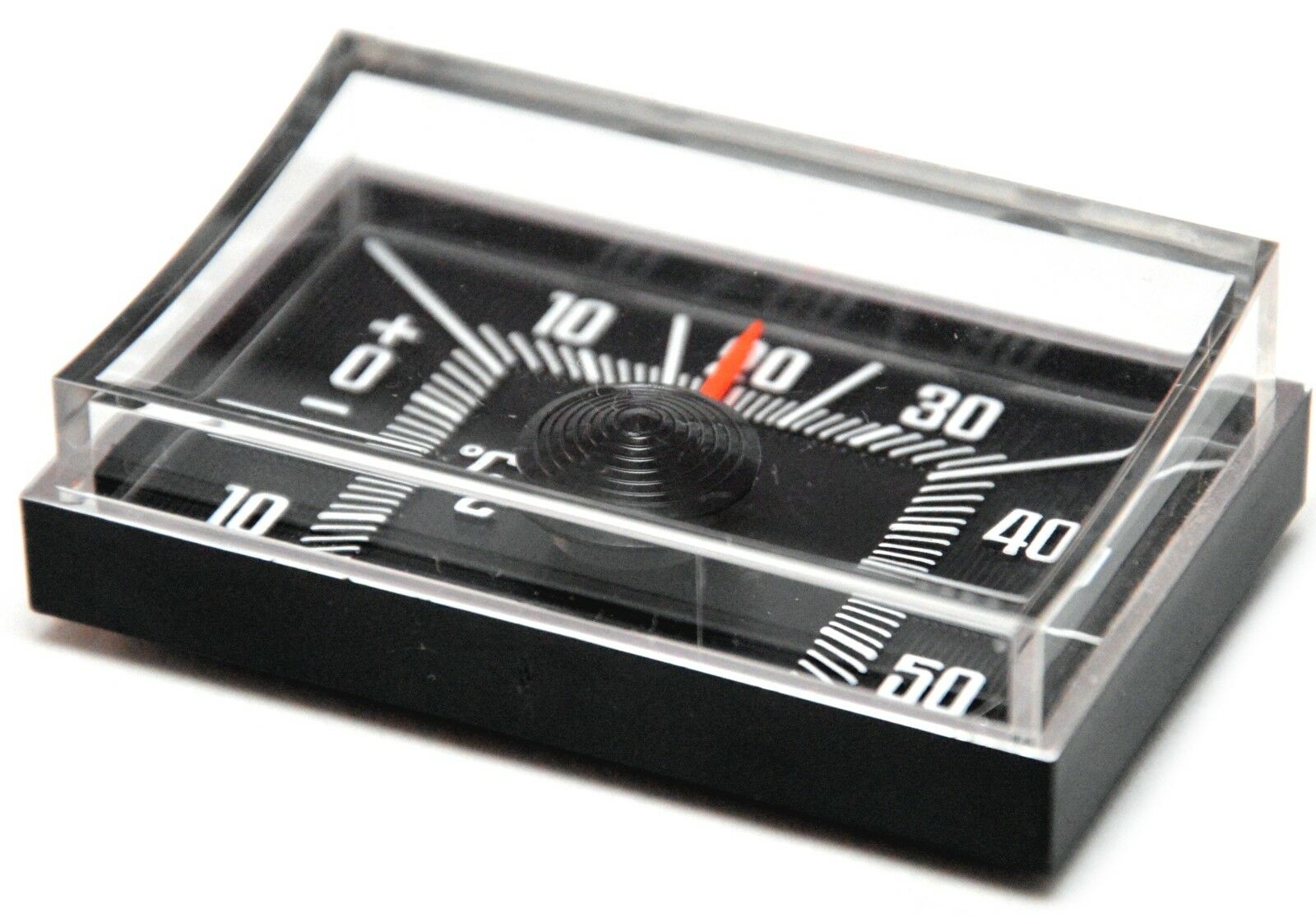 Auto Bimetall Thermometer 6 x 4 cm mit Reliefskala