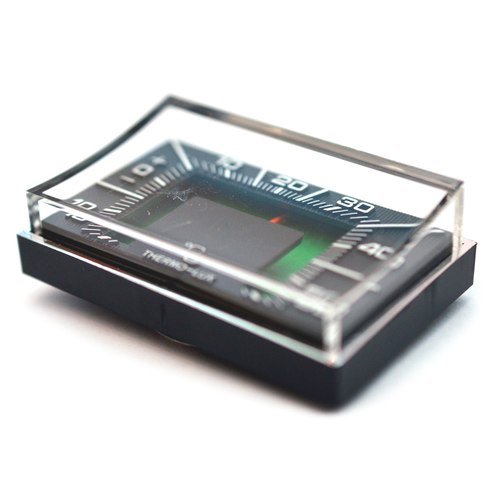 Auto Bimetall Thermometer 6 x 4 cm mit Reliefskala