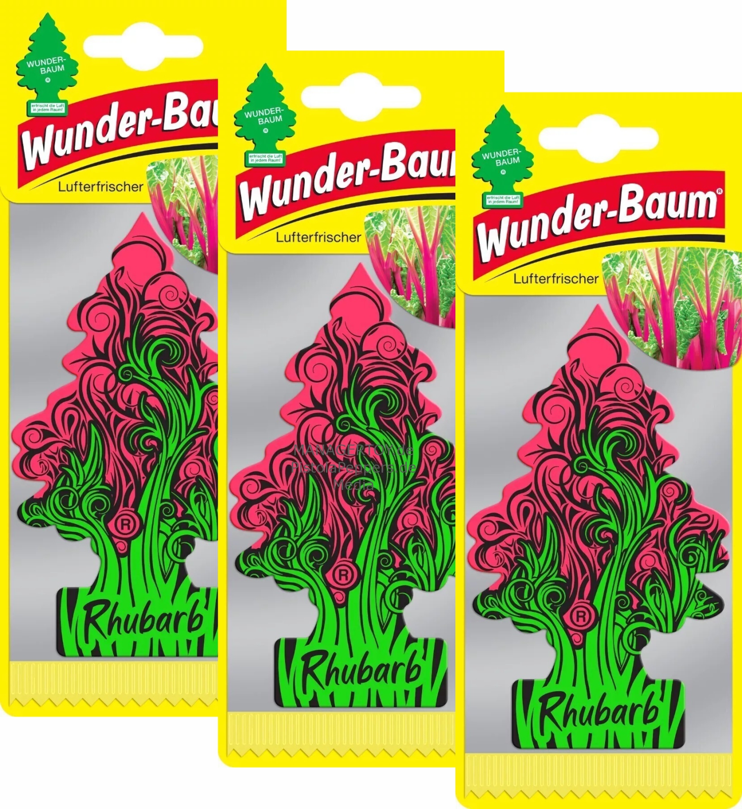 Rhabarber Bäumchen 3er Set