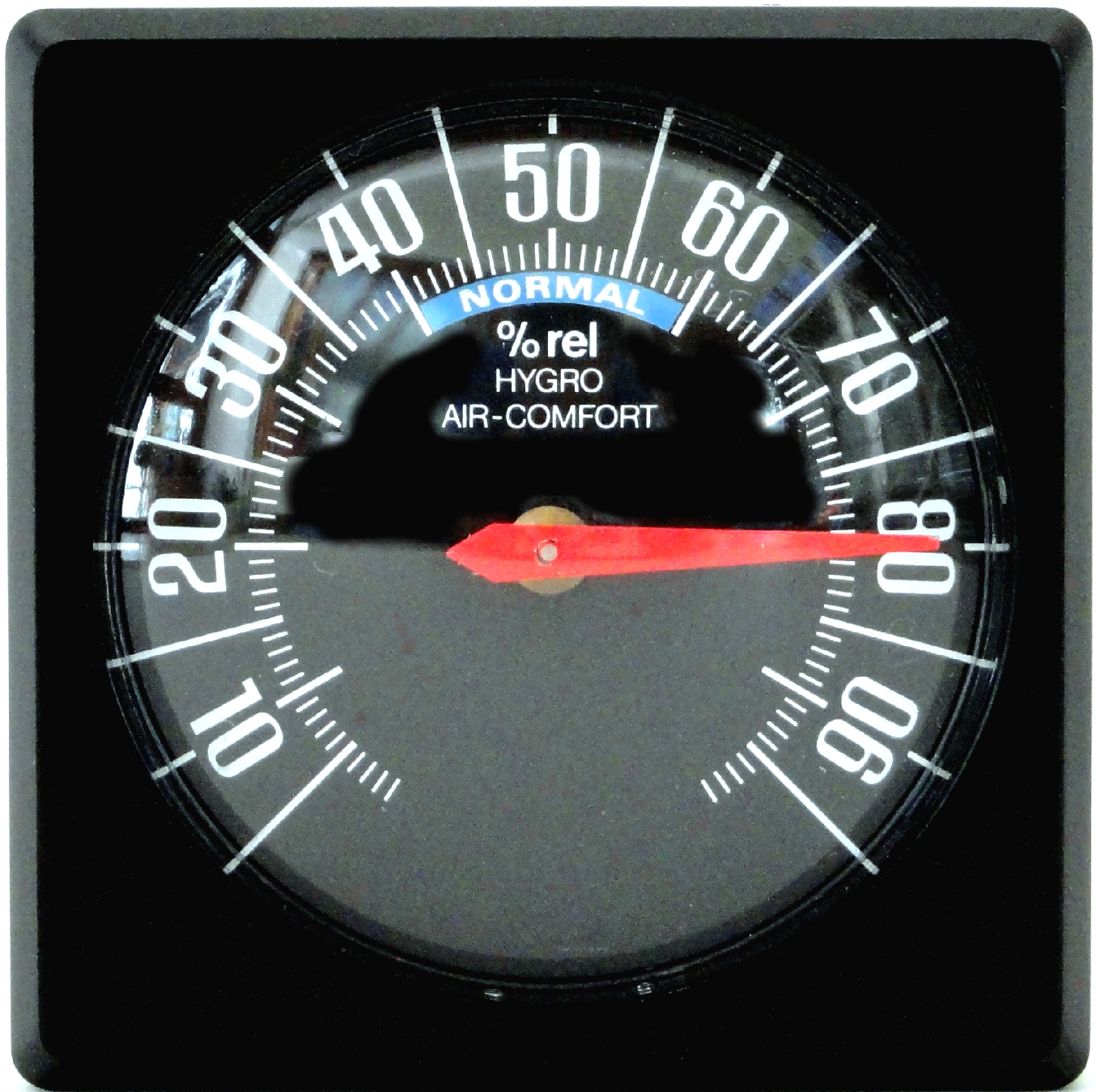 Bimetall Hygrometer 4,8 x 4,8 cm konvex