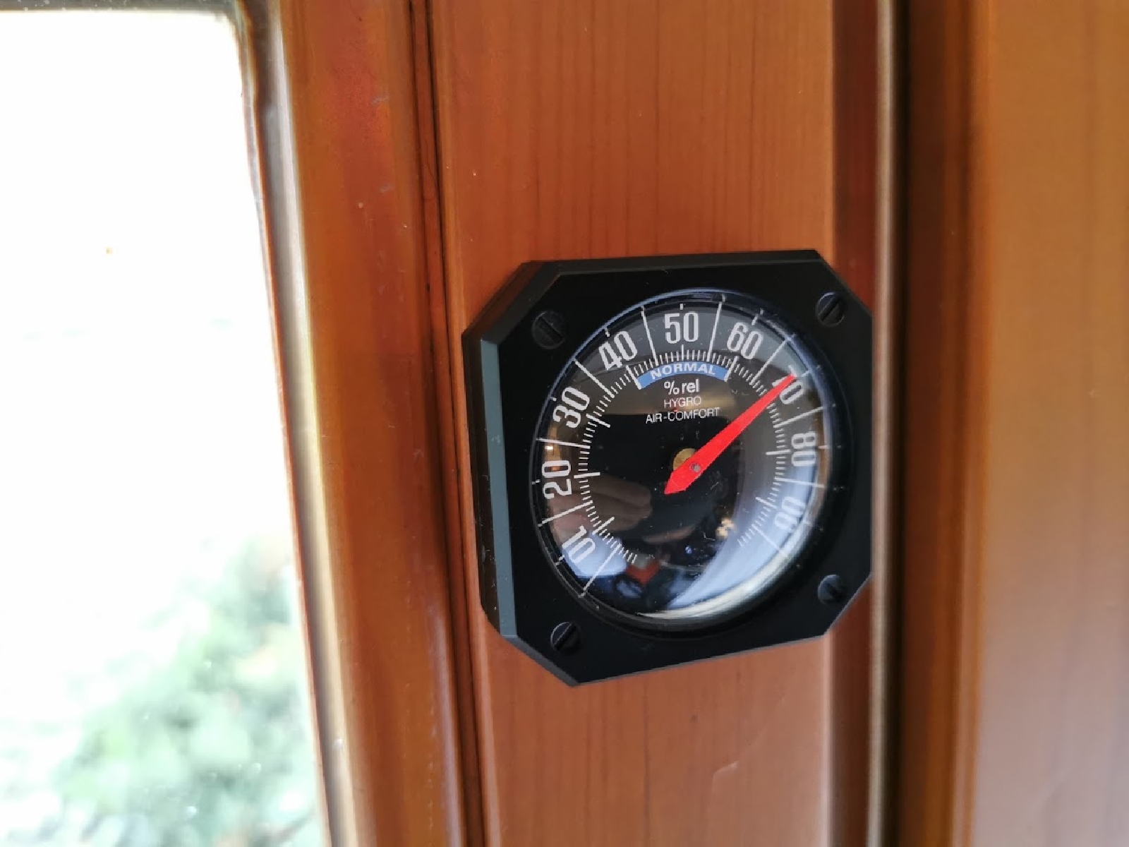 Bimetall Hygrometer 4,8 x 4,8 cm konvex