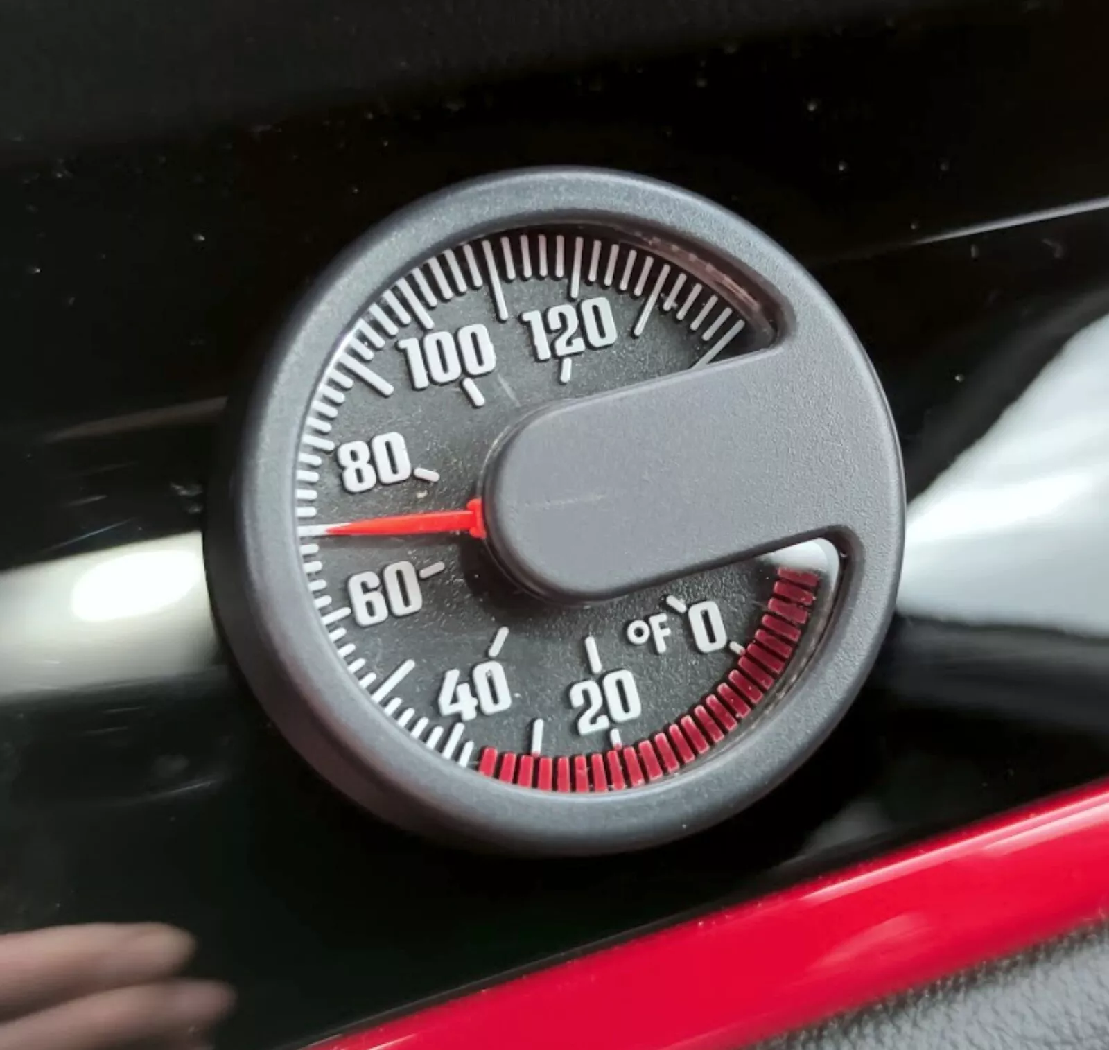 Bimetall Rallye FAHRENHEIT Thermometer 4,4 cm