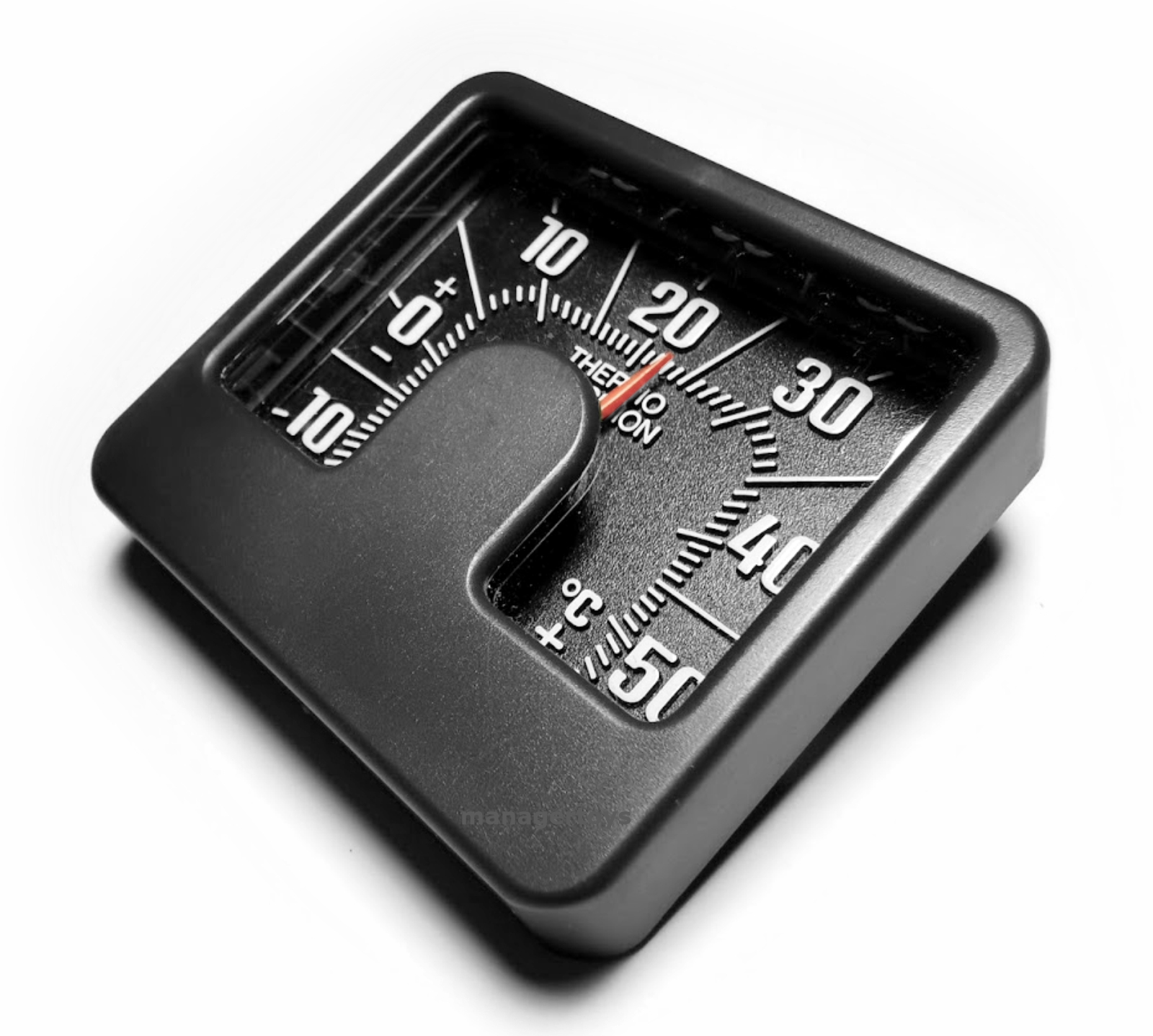 Bimetall Auto Thermometer 6 x 5,6 cm mit Reliefskala