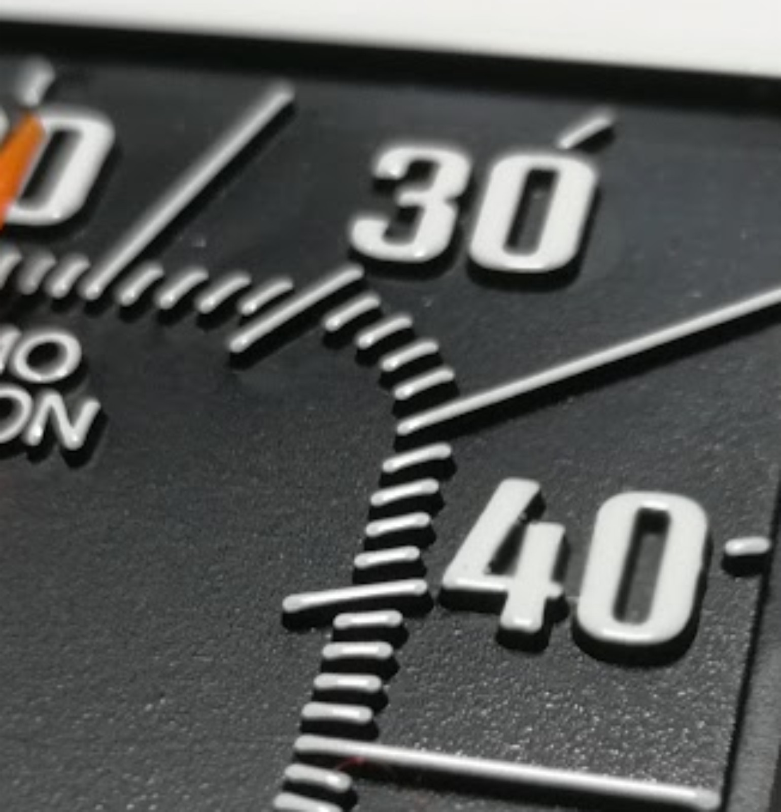 Bimetall Auto Thermometer 6 x 5,6 cm mit Reliefskala