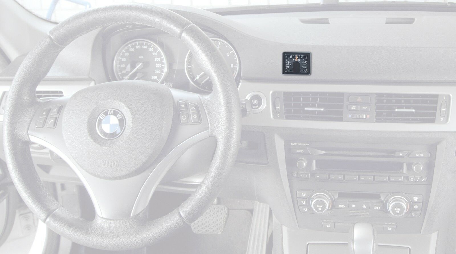 Bimetall Thermometer 5 x 4 cm Reliefskala selbstklebend