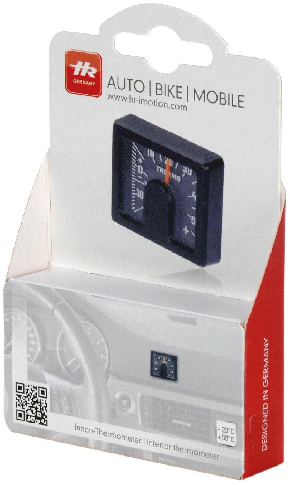 Bimetall Thermometer 5 x 4 cm Reliefskala selbstklebend